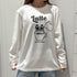 Latte dog+1 ビックシルエットロングTEE